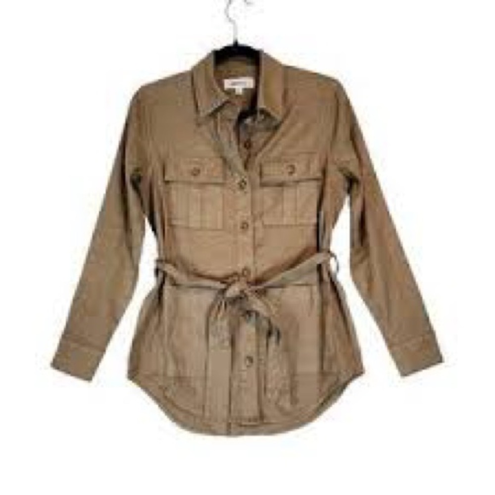 Evereve Level 99 Women's Khaki Utility Jacket - Picture 4 of 12